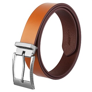 Men's Genuine Leather Belt |Buckle| Tan
